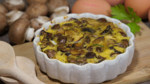 Fritatta met paddestoelen en kerrie - NoSalt.nl